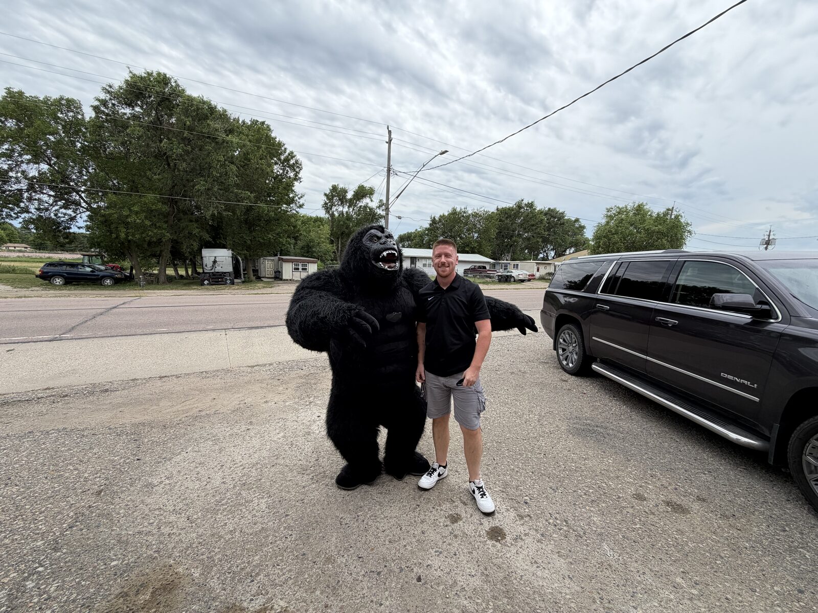 Our gorilla performer working the crowd